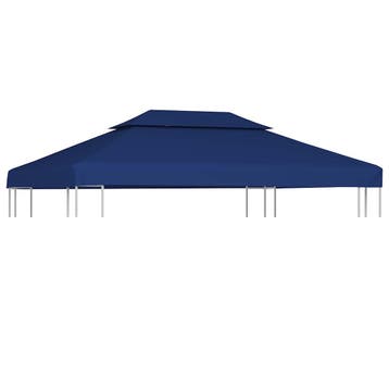 vidaXL Prieeldak 2-laags 4x3m 310 g/m² blauw, Verzenden, Nieuw