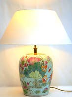 Lamp - Porselein, Messing - gemaakt in Duitsland