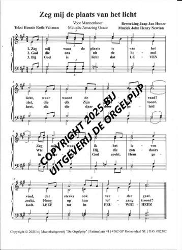 Koormuziek van Evert van de Kamp Uitgeverij De Orgelpijp, Zang, Nieuw, Ophalen of Verzenden, Religie en Gospel