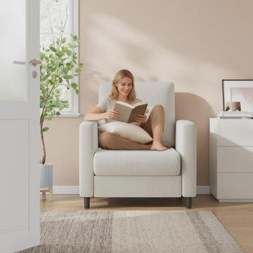 Moderne 2-zits bank en fauteuil set - Compact en comfortabel, Verzenden, Nieuw
