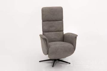 Relaxfauteuil Arkel - relaxfauteuils - Grijs, Nieuw, Grijs, Stof