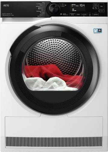 AEG TR86CBC86 - Warmtepompdroger - 8 kg - AbsoluteCare - 65, Ophalen of Verzenden, Nieuw, Voorlader, 85 tot 90 cm