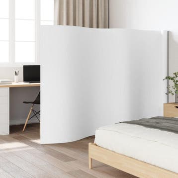 vidaXL Kamerscherm breedte 600 cm hoogte 165 cm bamboe wit, Verzenden, Nieuw
