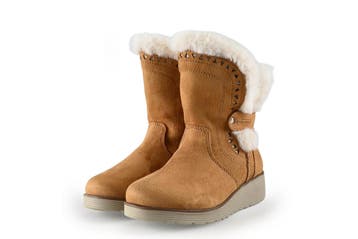 Skechers Enkellaarzen Meisjes in maat 30 Cognac, Verzenden, Jongen of Meisje, Schoenen, Skechers