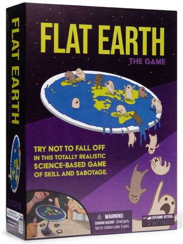 Flat Earth The Game - Board game | Exploding Kittens -, Hobby en Vrije tijd, Gezelschapsspellen | Bordspellen, Verzenden, Nieuw