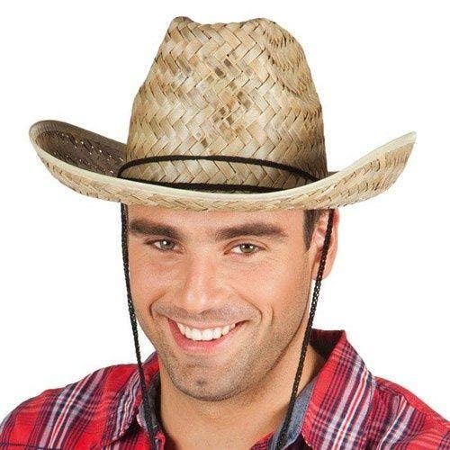 Cowboyhoed van stro, Hobby en Vrije tijd, Feestartikelen, Feestartikel, Nieuw, Verzenden