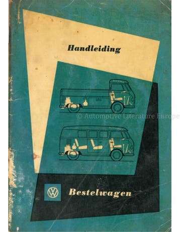 1955 VOLKSWAGEN T1 TRANSPORTER INSTRUCTIEBOEKJE NEDERLANDS