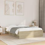 vidaXL Bedframe zonder matras hout sonoma eikenkleurig, Bruin, Verzenden, Nieuw, 190 cm of minder