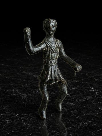 Oud-Romeins, Keizerrijk Brons Votiefpaardrijder - 6.2 cm