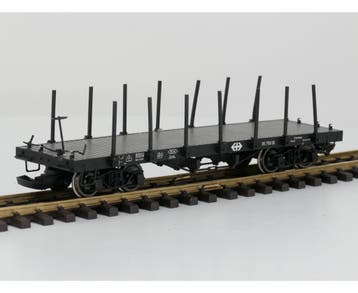LILIPUT L95753 SBB PLATTE RONGENWAGEN ZWART, Metallrader, Ophalen of Verzenden, Gebruikt, Overige typen, Analoog
