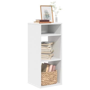 vidaXL Boekenkast 34x31x80 cm bewerkt hout wit, Huis en Inrichting, Minder dan 50 cm, Verzenden, Nieuw, Minder dan 100 cm