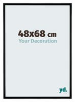 Fotolijst 48x68cm - Zwart Mat - Kunststof - Bordeaux, Verzenden, Nieuw