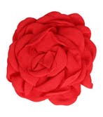 Haarspeld Duckklem 10cm – Haarbloem Roos – Rood, Nieuw