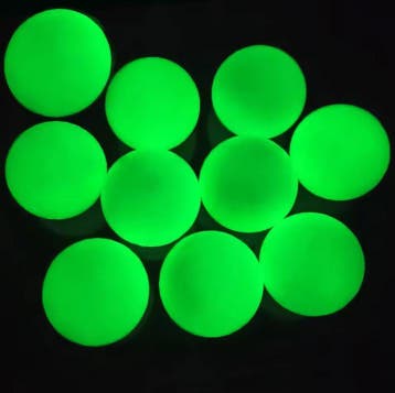 Set van 10 Glow Golfballen – Fluorescerend Nachtgolf, Verzenden, Nieuw