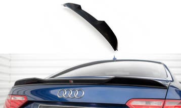 Spoiler Audi A5 / A5 S-Line / S5 8T Coupe Maxton Glans Zwart, Auto-onderdelen, Carrosserie en Plaatwerk, Ophalen of Verzenden