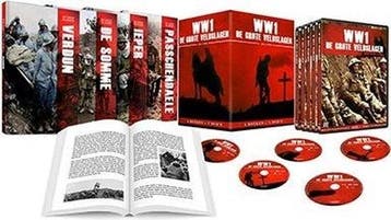 WWI: De Grote Veldslagen (4 boeken - 5 dvds) - dvd, Verzenden, Nieuw in verpakking