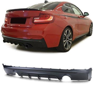 Diffuser mat zwart passend voor BMW 2 serie F22 en F23 M2..., Verzenden, Nieuw