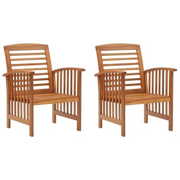 Tuinstoelen set 2 stuks | Tweedekansje | OP=OP, Ophalen of Verzenden, Zo goed als nieuw, Hout