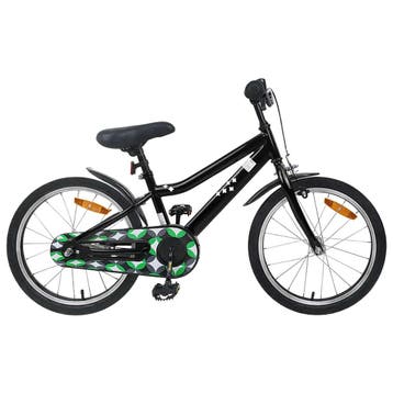 vidaXL Kinderfiets 18 Inch voor 5-7 jaar Zwart, Verzenden, Nieuw