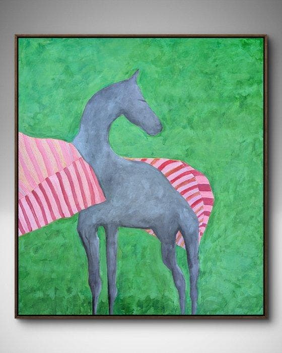 Tam Monteiro (1982) - Grey Mare - XL, Antiek en Kunst, Kunst | Schilderijen | Modern