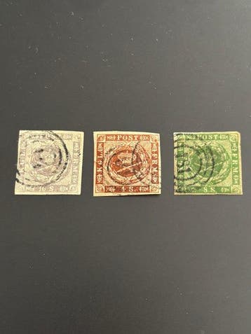 Denemarken 1854/1857 - Denemarken Klassiek 1854-1857, 4S,, Gestempeld