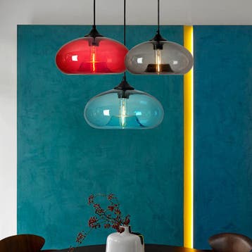 Industriële Glazen Hanglamp, Verzenden, Nieuw