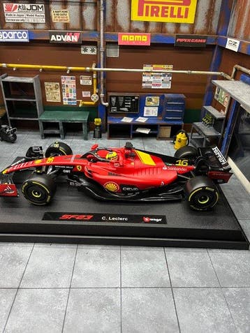 Bburago 1:18 - Modelauto - Ferrari SF23 #16 Formula 1 2023, Nieuw