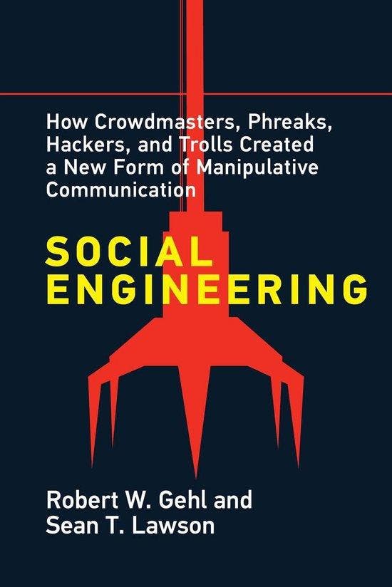 9780262543453 Social Engineering Robert W. Gehl, Boeken, Studieboeken en Cursussen, Nieuw, Verzenden