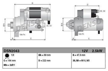 Starter Case 2.5 kw, Verzenden
