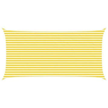 Terras Zonnedoek Geel-Wit - 34% Korting, Tuin en Terras, Schaduwdoeken, Ophalen of Verzenden, Zo goed als nieuw