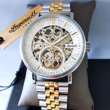 Ingersoll - Automatic - Skeleton - Gold - Steel - 22 Jewels, Nieuw