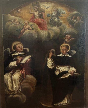Italiaanse school (XVIII) - Scena religiosa con diversi