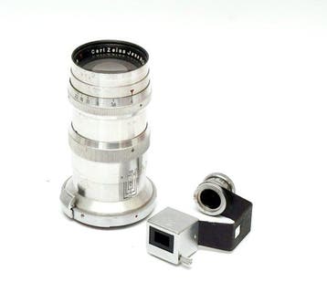 Carl Zeiss Jena Sonnar 13,5cm f4 Lens Set Voor Contax RF NO, Nieuw