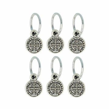 Haarspeld Haarringen 1cm - Bedel Cirkel Geloof - Zilver -, Nieuw