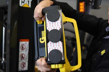 GenieGrips® vooruitkijkspiegel voor vorkheftrucks - Geel -, Verzenden