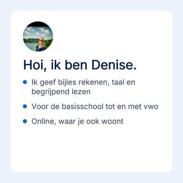 Rekenen bijles online voor de basisschool, Privéles, Bijles