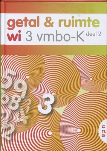 Getal en Ruimte wi 3 vmbo K deel 2 druk 1 9789011105454, Boeken, Zo goed als nieuw