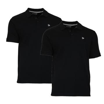 Donnay Donnay Heren - 2-Pack - Polo shirt Noah - Zwart, Verzenden, Nieuw