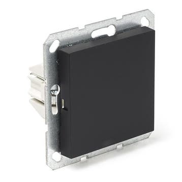 Blindplaat | Q-link | S-Line (Zwart), Verzenden, Nieuw