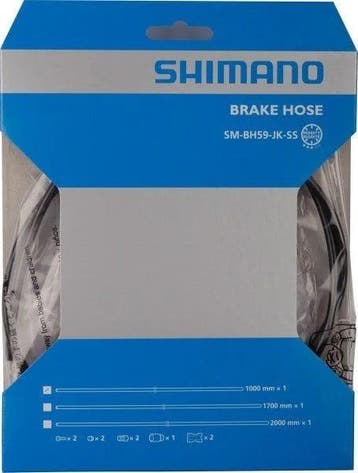 Remleiding schijfrem Shimano SM-BH59 1000mm - zwartRemleidin, Fietsen en Brommers, Fietsonderdelen, Verzenden, Nieuw