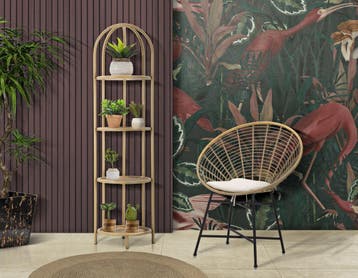 STOEL PANAMA GRID MET KUSSEN CM 72X56,5X88, Huis en Inrichting, Stoelen, Ophalen of Verzenden, Nieuw