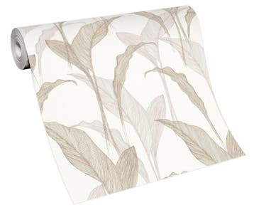 9. Vlies behang 10207-02 Erismann, Ophalen of Verzenden, Minder dan 10 m², Beige, Bloemen