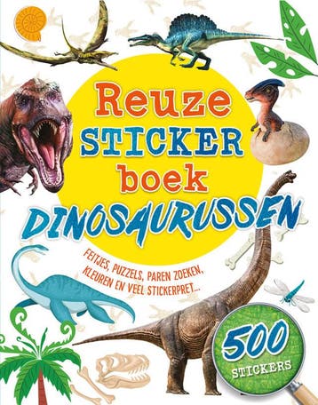 Reuzestickerboek Dinosaurussen (Goed), Boeken, Kinderboeken | Jeugd | onder 10 jaar, Verzenden, Gelezen, Claire Sipi
