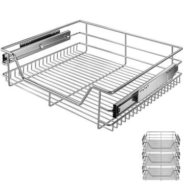 Keukenlade Set van 3 Metaal 60cm Telescopisch (Voor in Huis), Verzenden, Nieuw