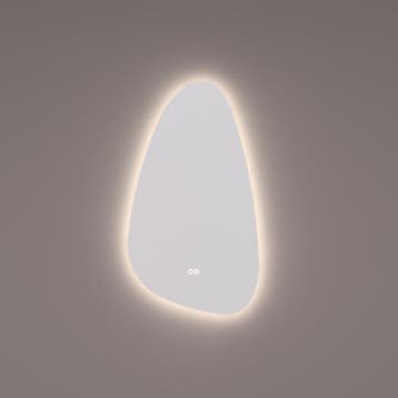 HIPP Design spiegel Organisch met Indirecte LED Rondom 45 x, Ophalen of Verzenden, Nieuw