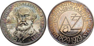 Ar-medaille 1979 Moderne medaille Duden, Konrad 1829 +191..., Postzegels en Munten, Verzenden