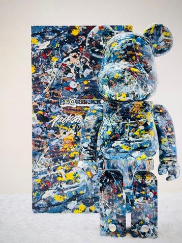 Medicom toy - BE@RBRICK 400% Jackson Pollock (Ver. 1 )