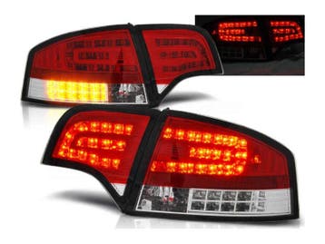 LED achterlicht units Red White geschikt voor Audi A4 B7, Auto-onderdelen, Verzenden, Nieuw, Audi