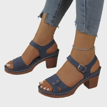 Dames Sandalen met Blokhak en Verstelbare Band - Comfortabel, Verzenden, Nieuw