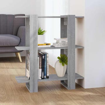 vidaXL Boekenkast/kamerscherm 80x30x87 cm grijs sonoma, Huis en Inrichting, Minder dan 50 cm, Verzenden, Nieuw, Minder dan 100 cm